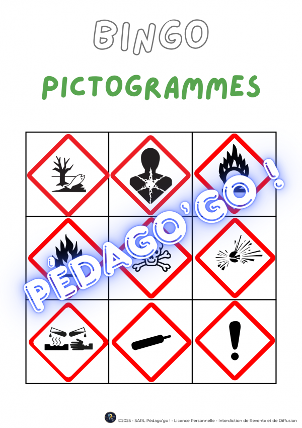 le bingo des pictogrammes