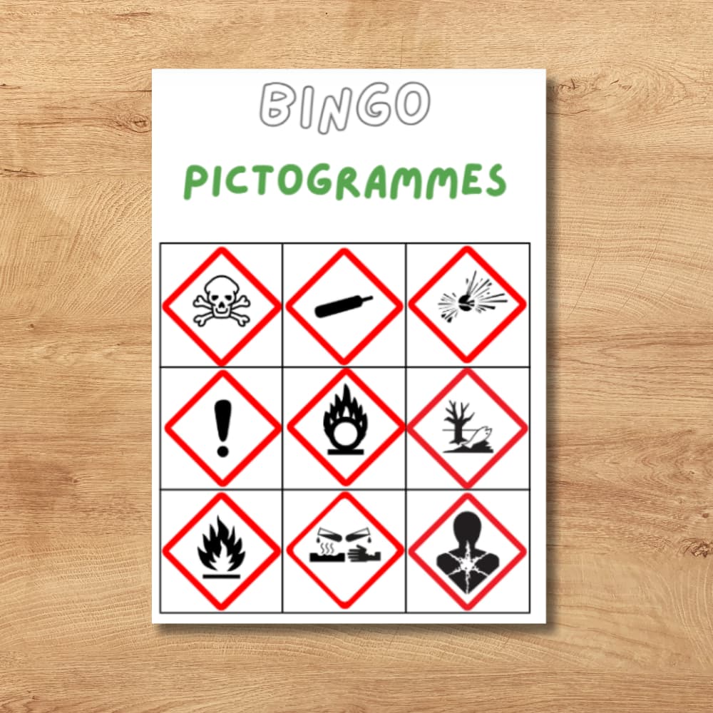 le bingo des pictogrammes de sécurité