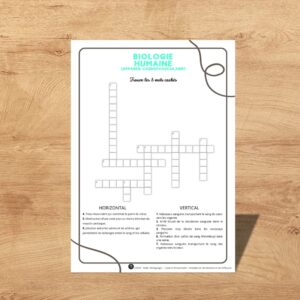 mots croisés – biologie humaine