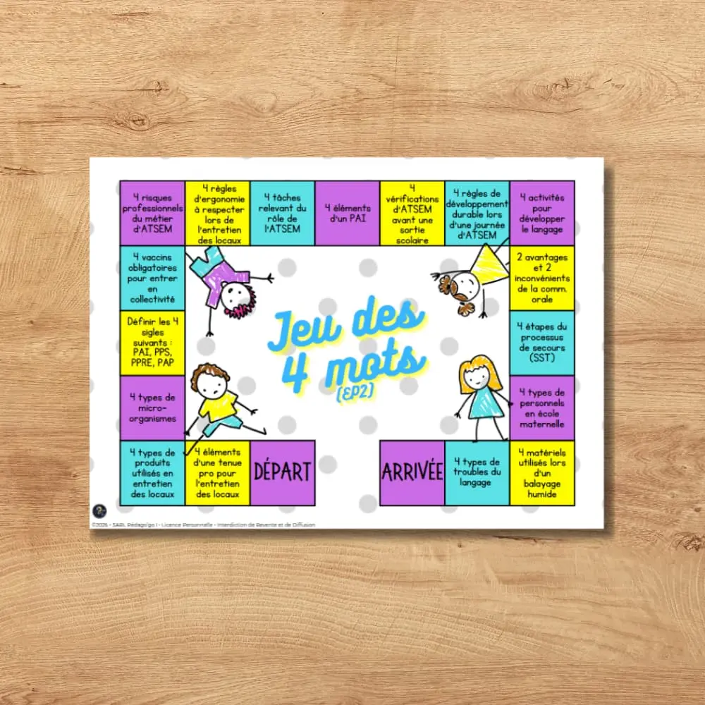 Jeu de plateau EP2 petite enfance
